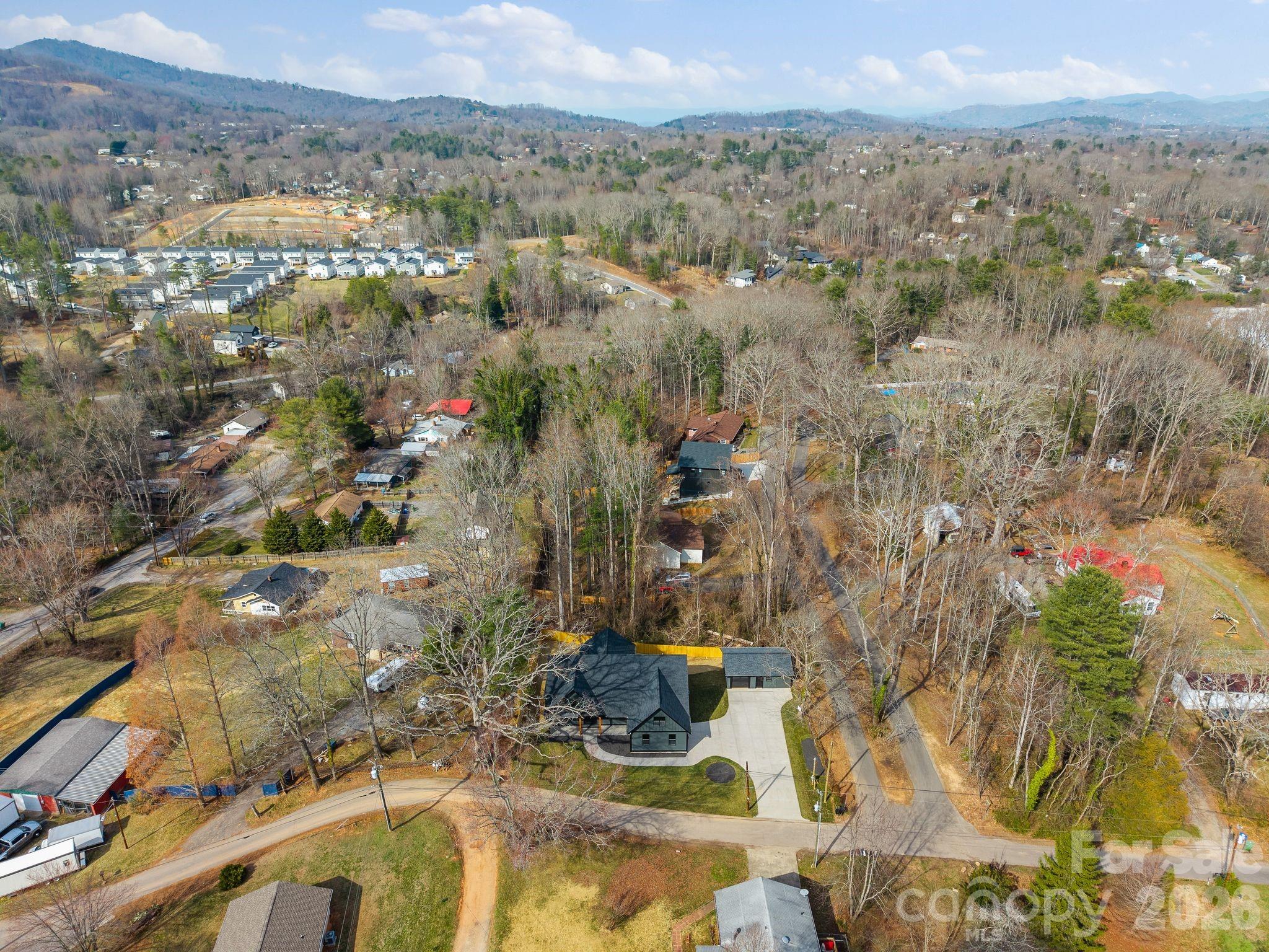 19 East Starnes Cove Road Asheville, NC 28806 - Photo 42 of 46 an aerial view of residential houses with outdoor space