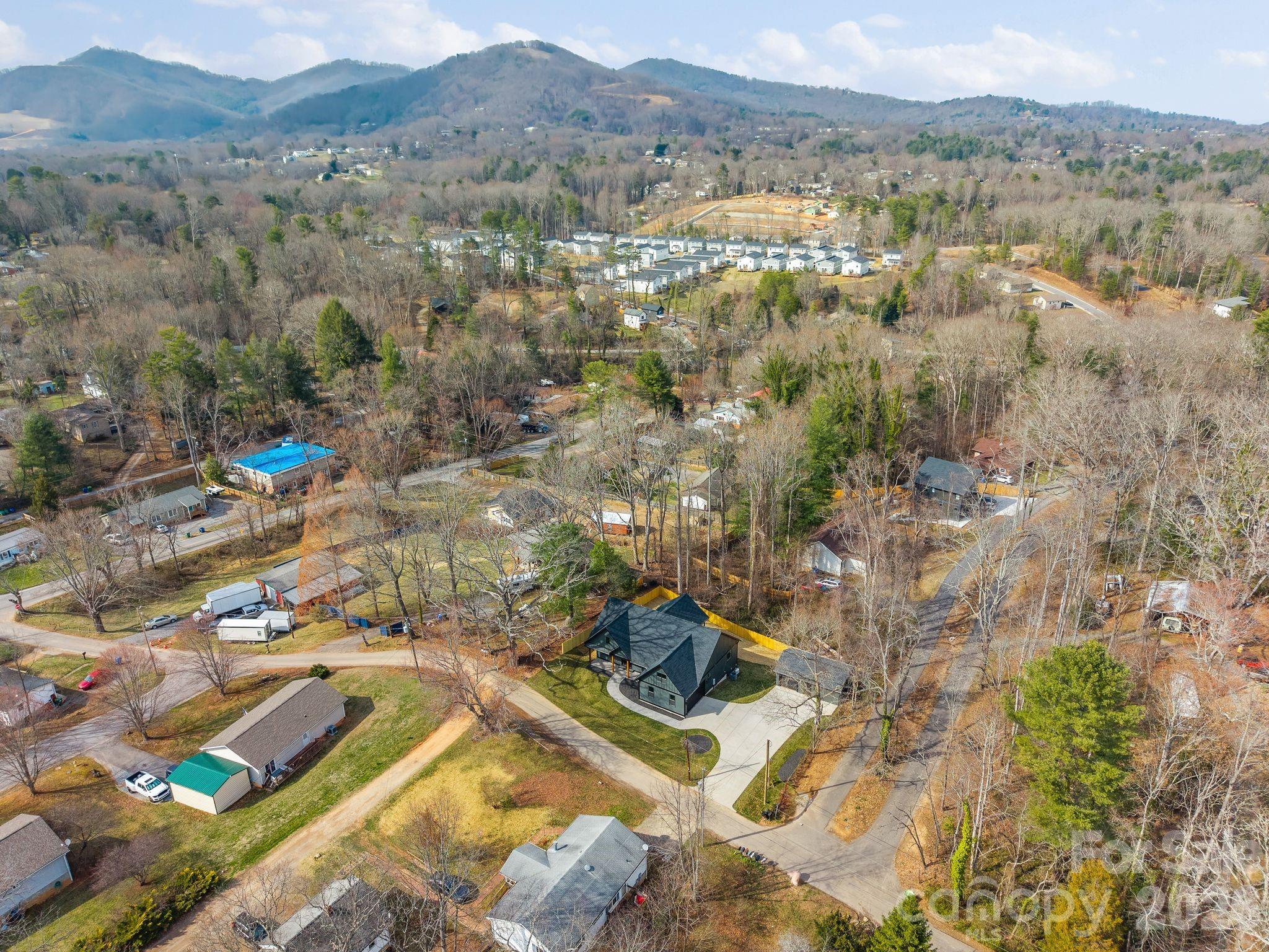 19 East Starnes Cove Road Asheville, NC 28806 - Photo 43 of 46 an aerial view of residential house with parking space