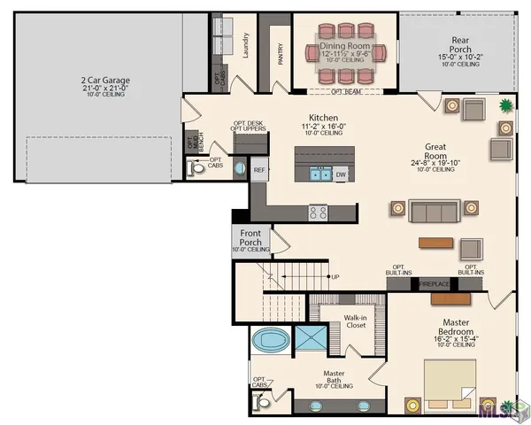 $501,549 | 150 Lake Hudson Circle, Thibodaux, LA 70301