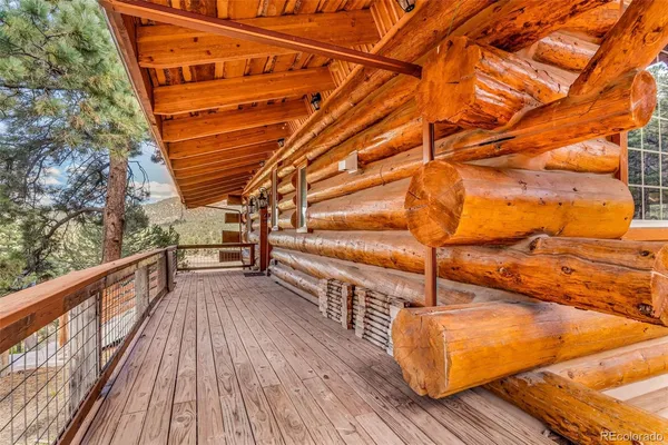 a view of a brick building with many windows