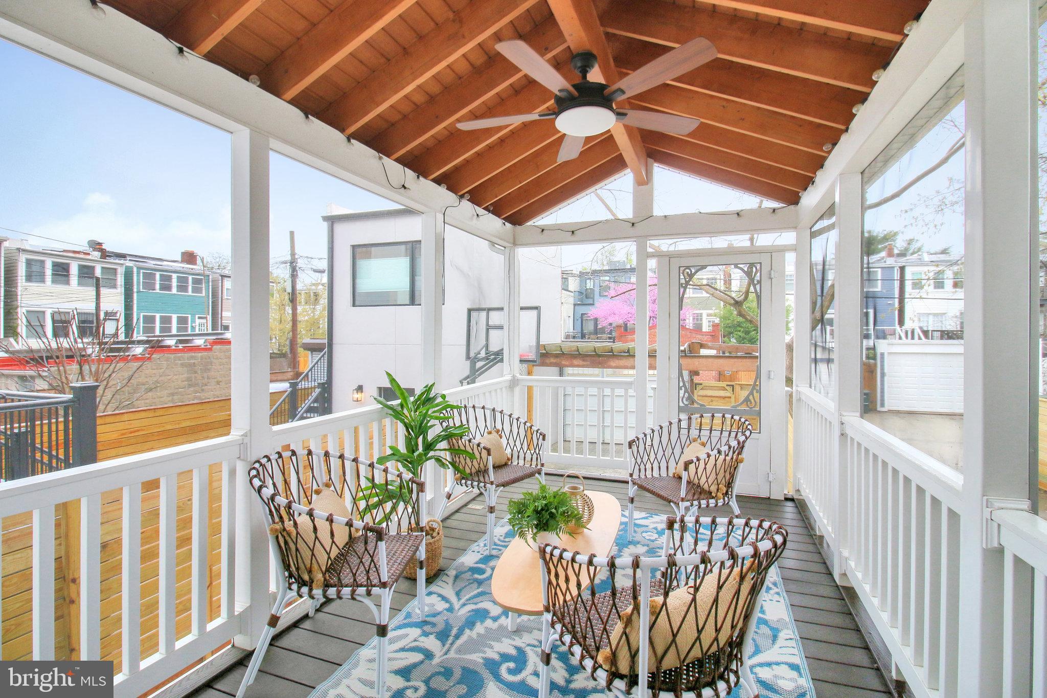 239 11th Street Southeast Washington, DC 20003 - Photo 21 of 53 a view of a balcony with furniture