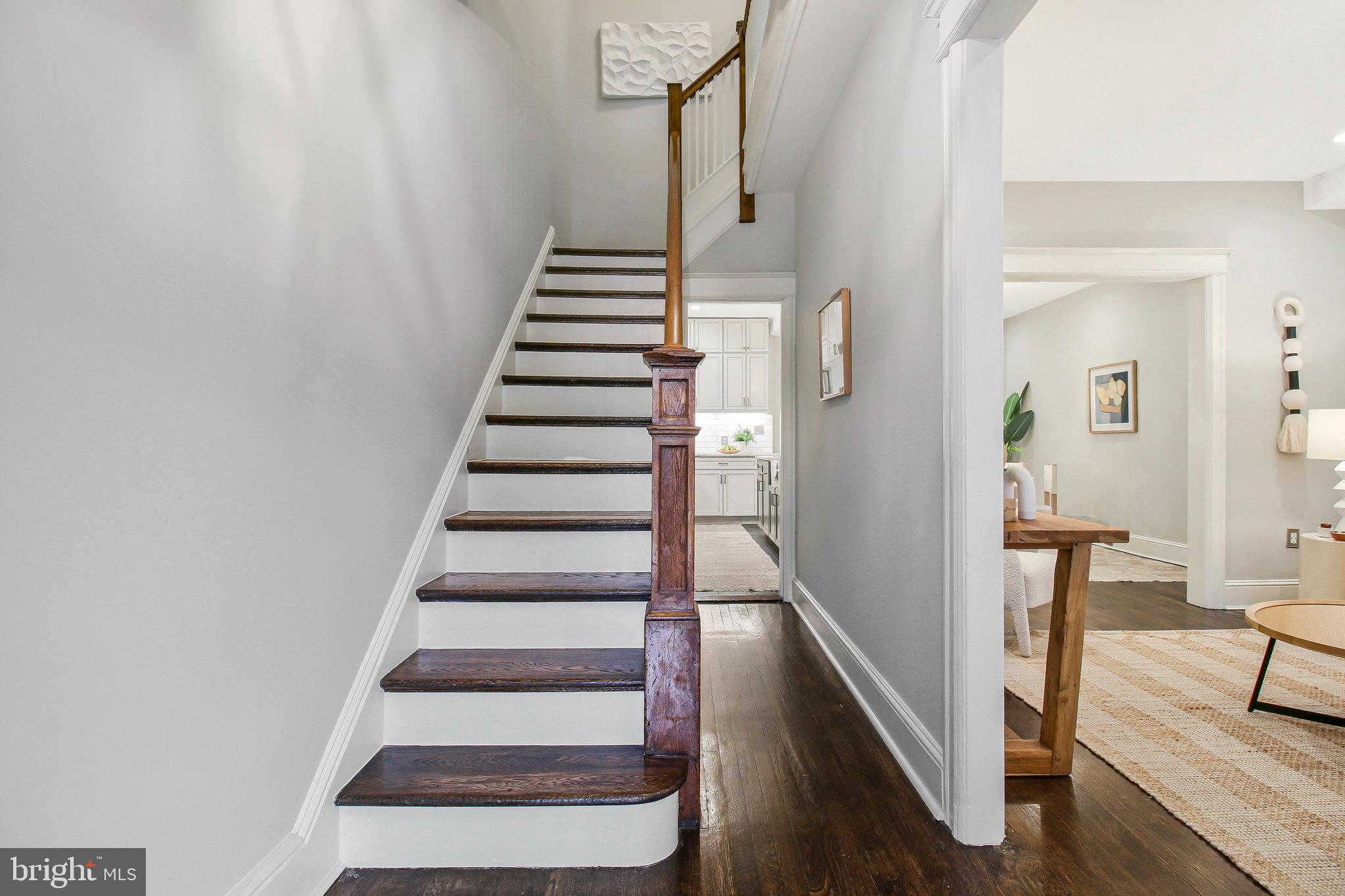 239 11th Street Southeast Washington, DC 20003 - Photo 6 of 53 a view of entryway and hall with wooden floor