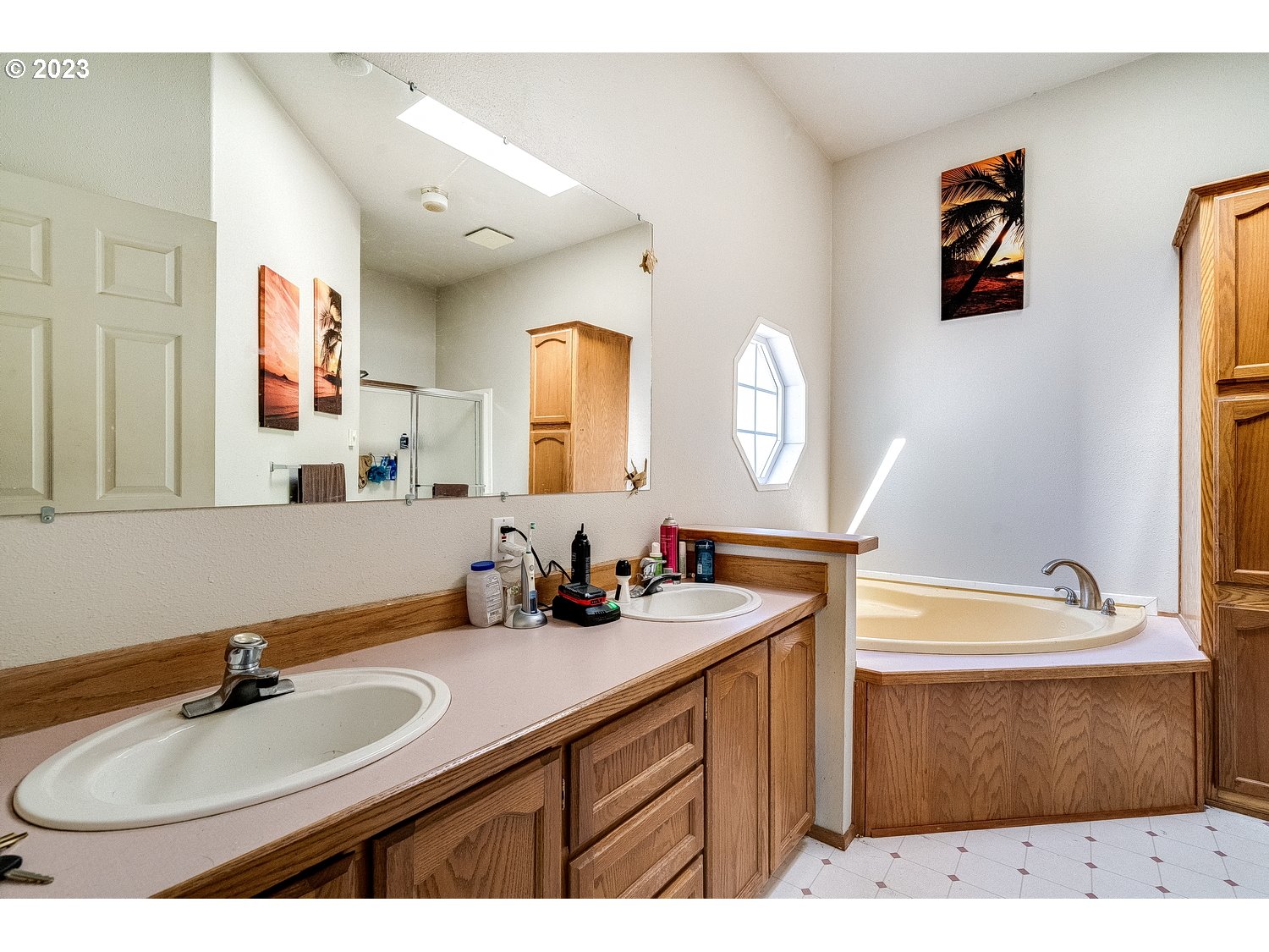 39100 Southeast Louden Road Corbett, OR 97019 - Photo 26 of 41 a bathroom with a sink double vanity