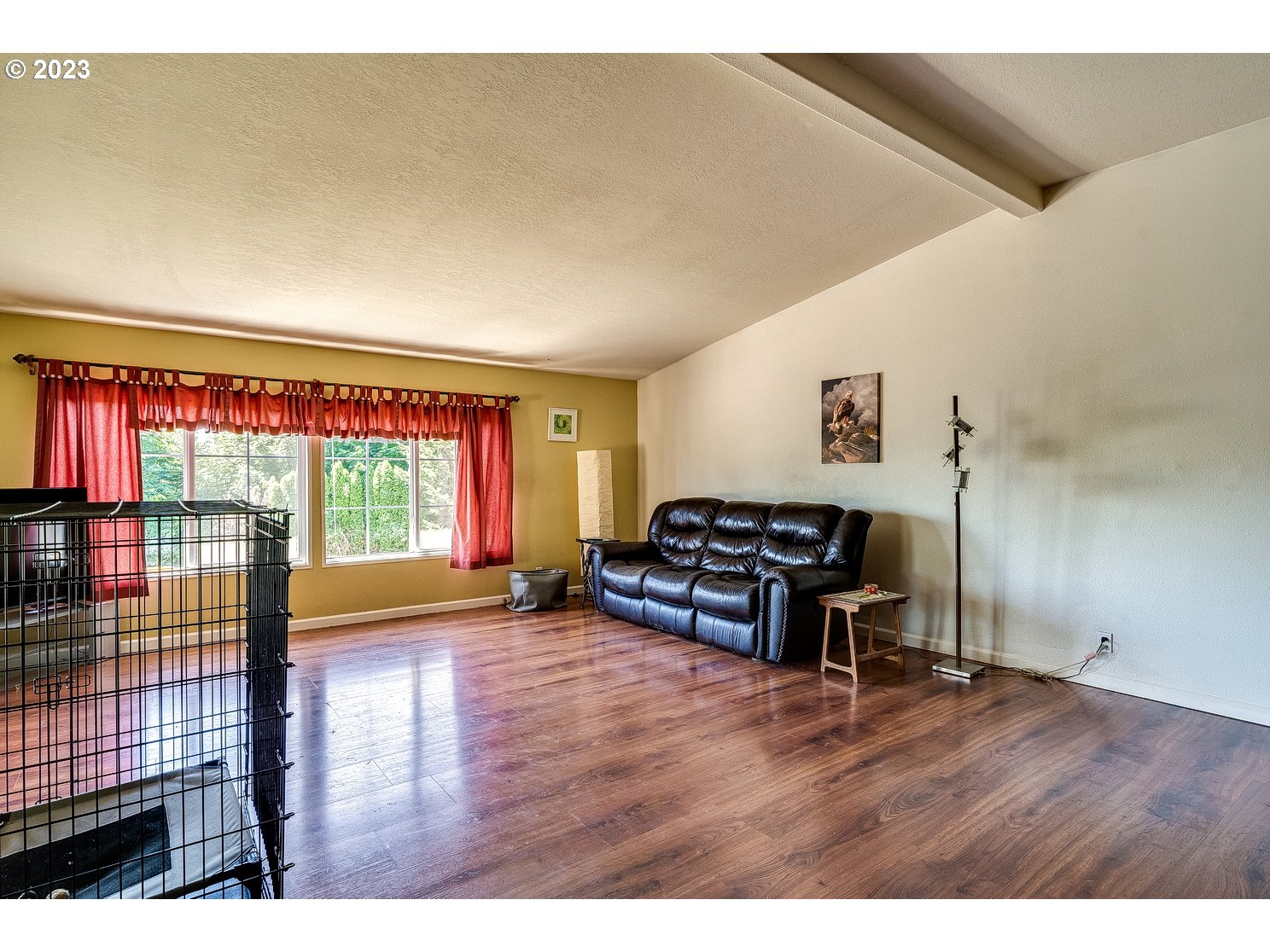 39100 Southeast Louden Road Corbett, OR 97019 - Photo 9 of 41 a living room with furniture and a floor to ceiling window