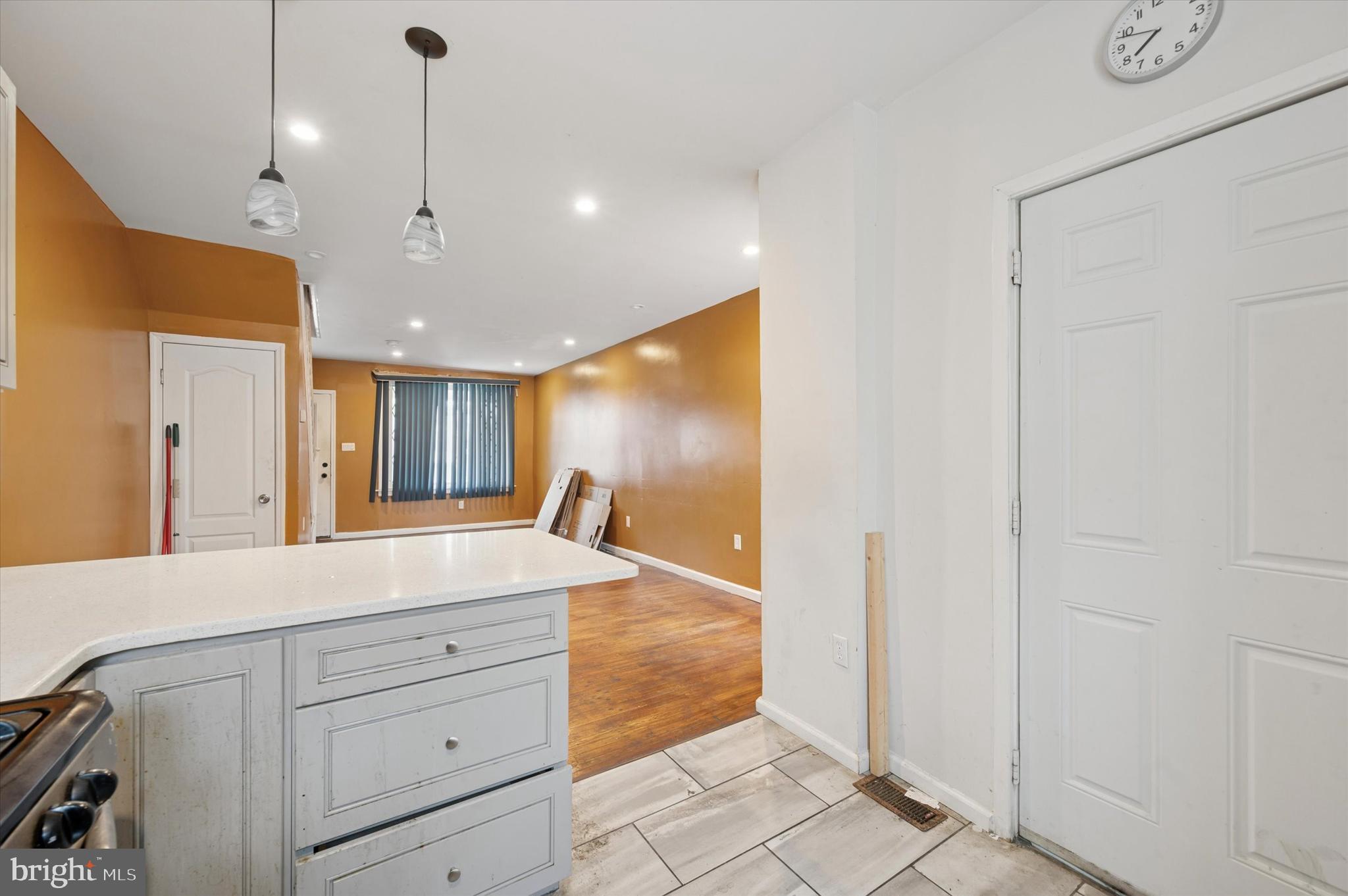249 West Calvert Street Philadelphia, PA 19120 - Photo 12 of 25 a view of a hallway to bedroom with wooden floor