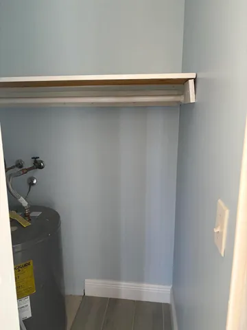 a close view of closet