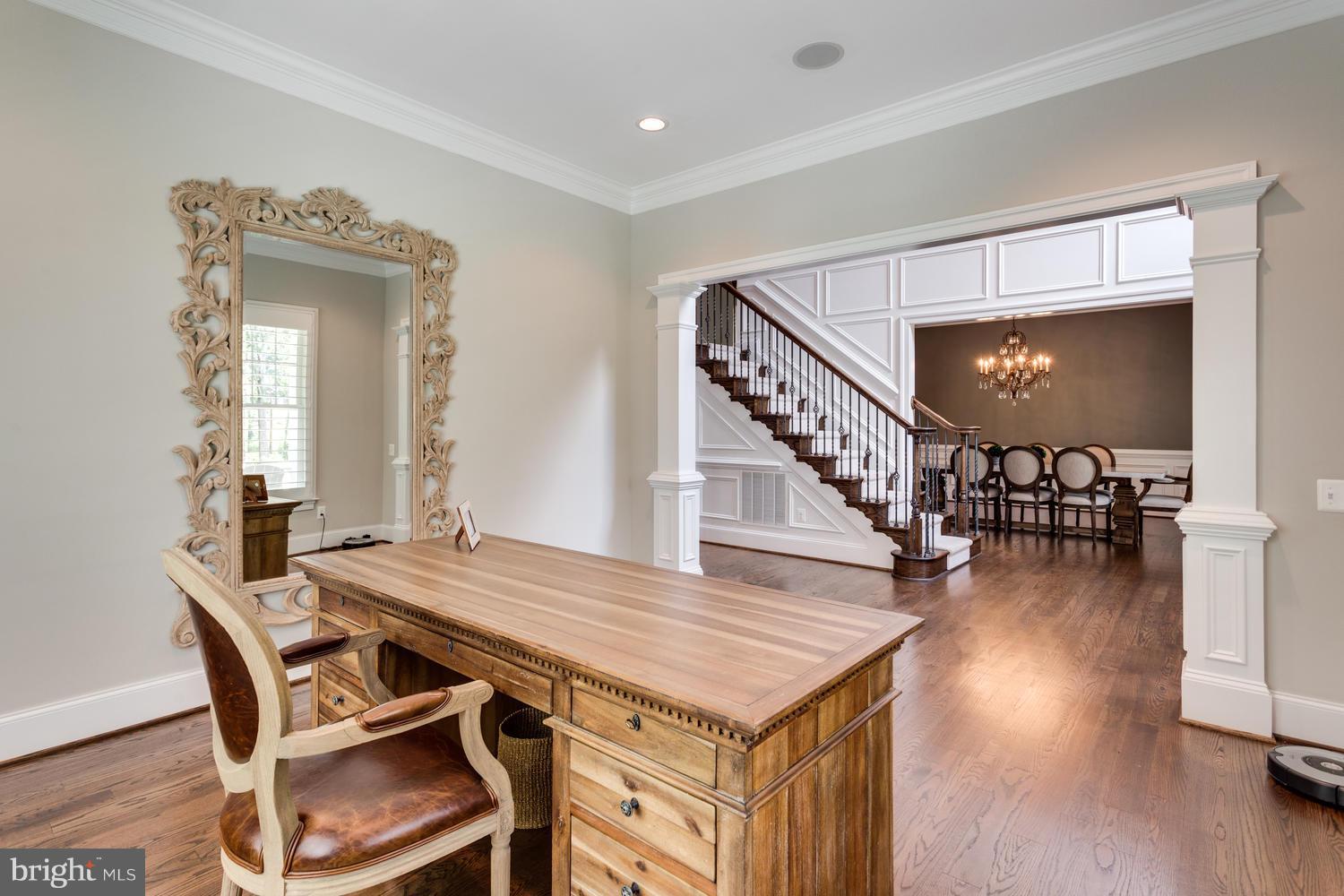 10201 Browns Mill Road Vienna, VA 22182 - Photo 2 of 30 Front Office, Foyer, and Dining Room
