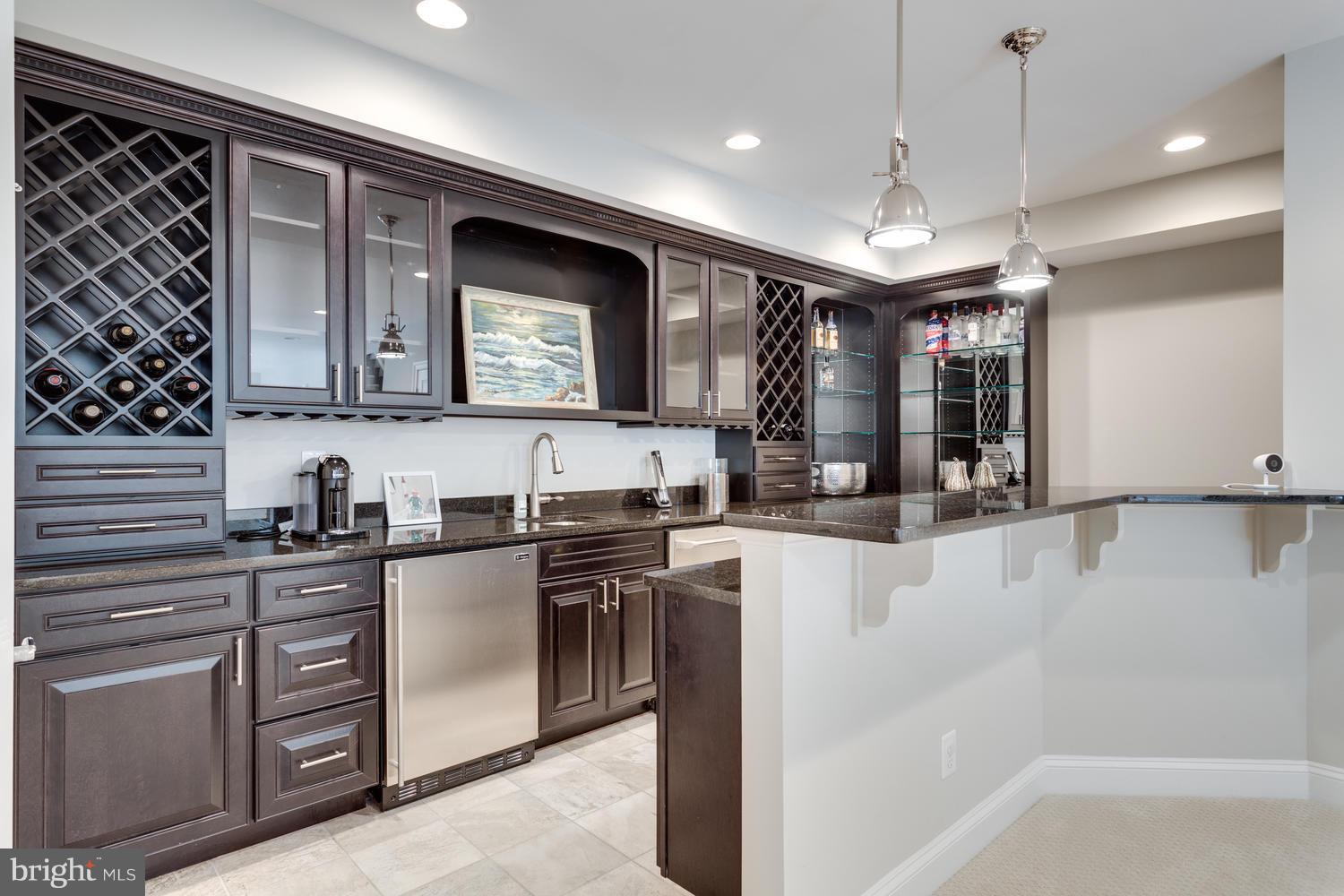 10201 Browns Mill Road Vienna, VA 22182 - Photo 25 of 30 Lower Level Full Bar