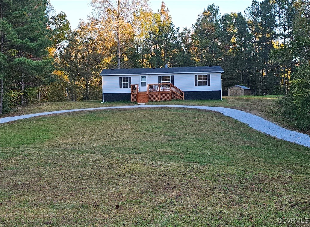 125 Lone Pine Road Crewe, VA 23930 - Photo 3 of 25 Manufactured / mobile home featuring a storage she