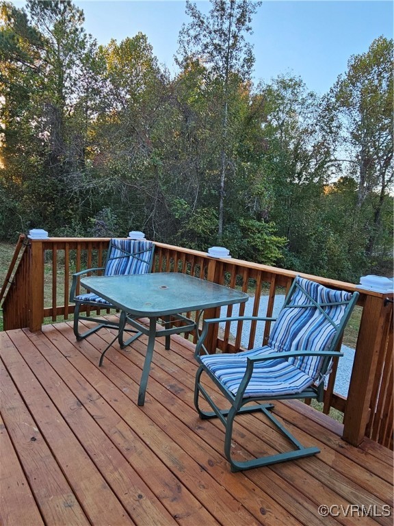125 Lone Pine Road Crewe, VA 23930 - Photo 8 of 25 View of wooden terrace
