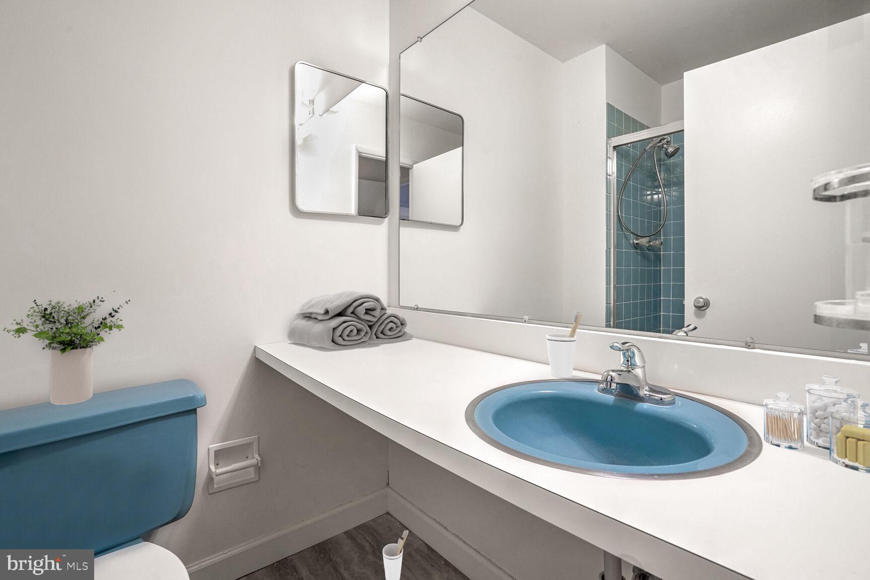 11350 Links Drive Reston, VA 20190 - Photo 16 of 22 a bathroom with a sink and a mirror