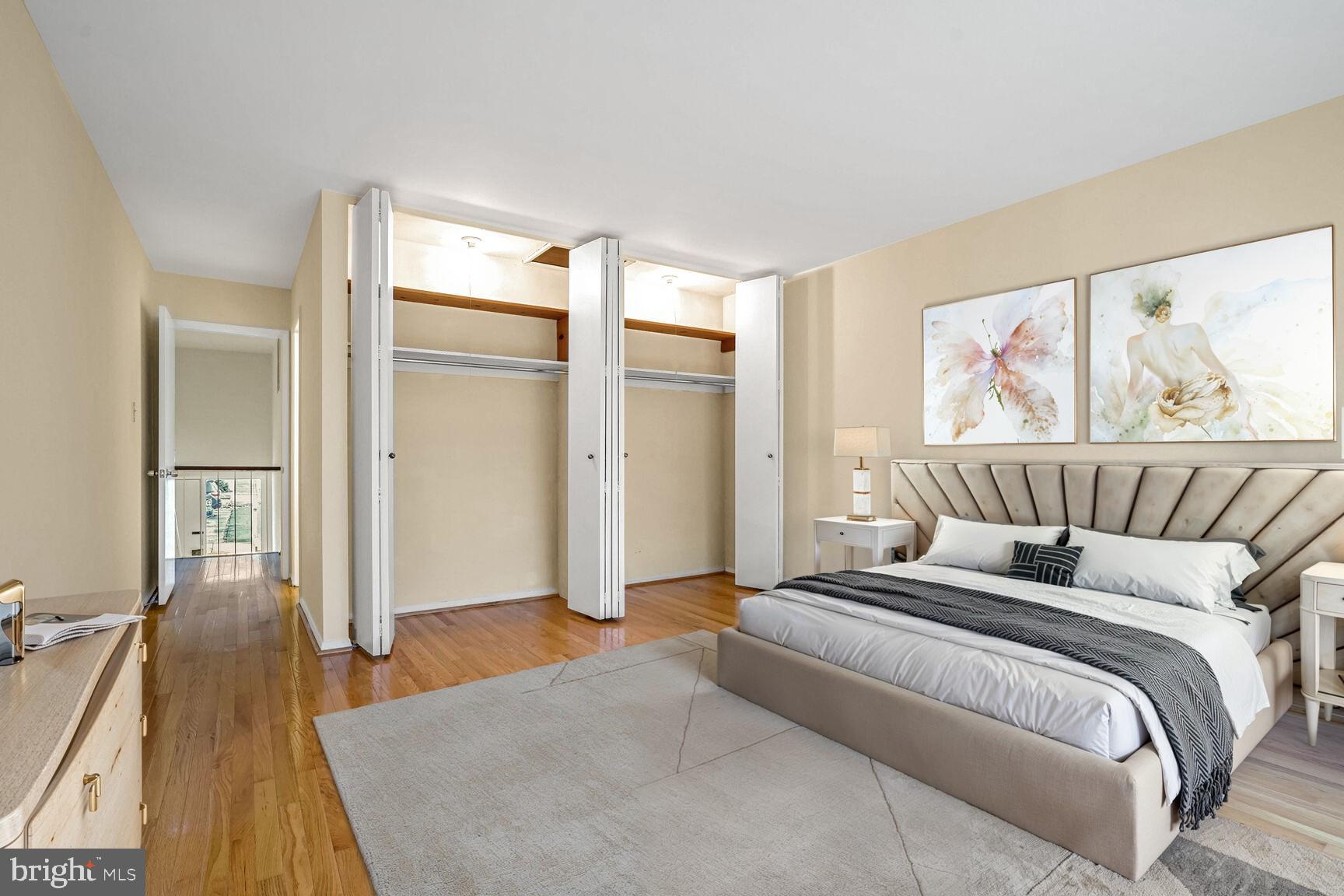 11350 Links Drive Reston, VA 20190 - Photo 9 of 22 a bedroom with a bed and a large window