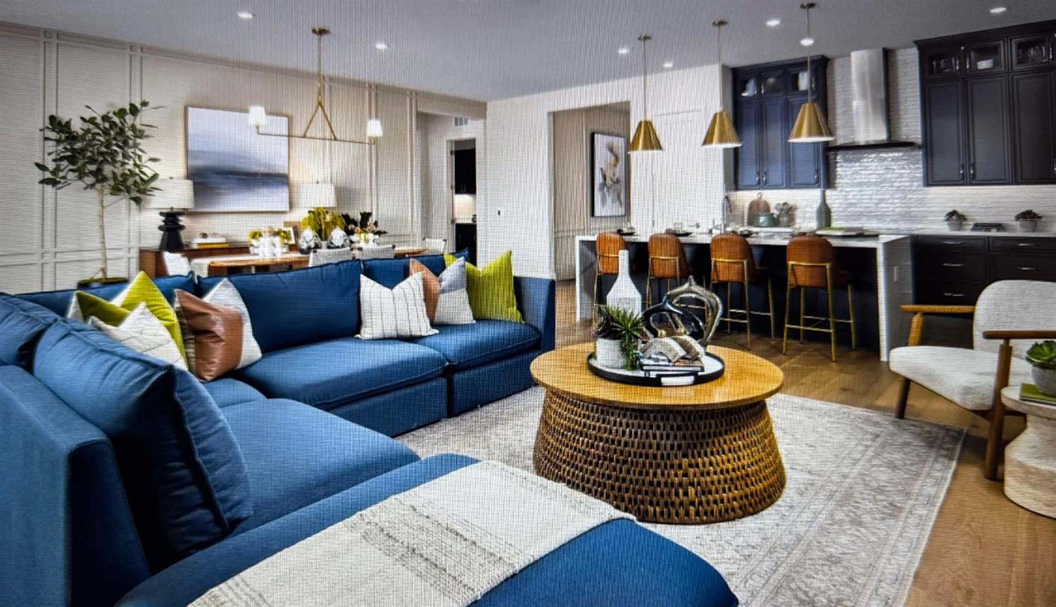 4687 Starglow Drive Penryn, CA 95663 - Photo 1 of 1 a living room with furniture kitchen and a chandelier
