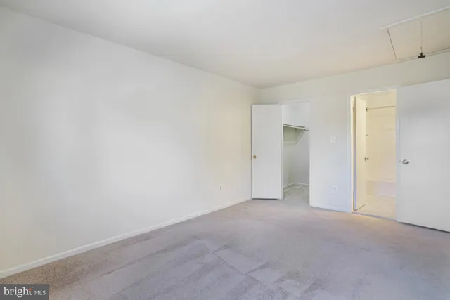 a view of an empty room