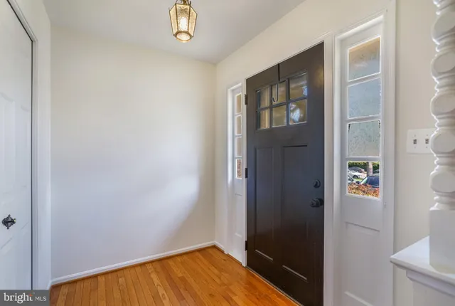 a view of front door