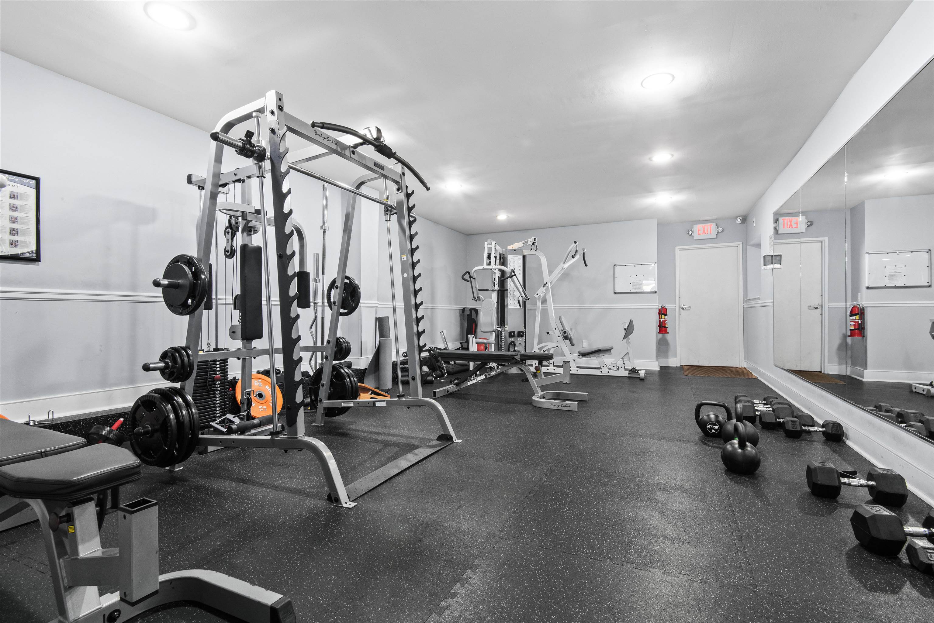 456 9th Street, Unit 9 Hoboken, NJ 07030 - Photo 28 of 29 a view of a room with gym equipment