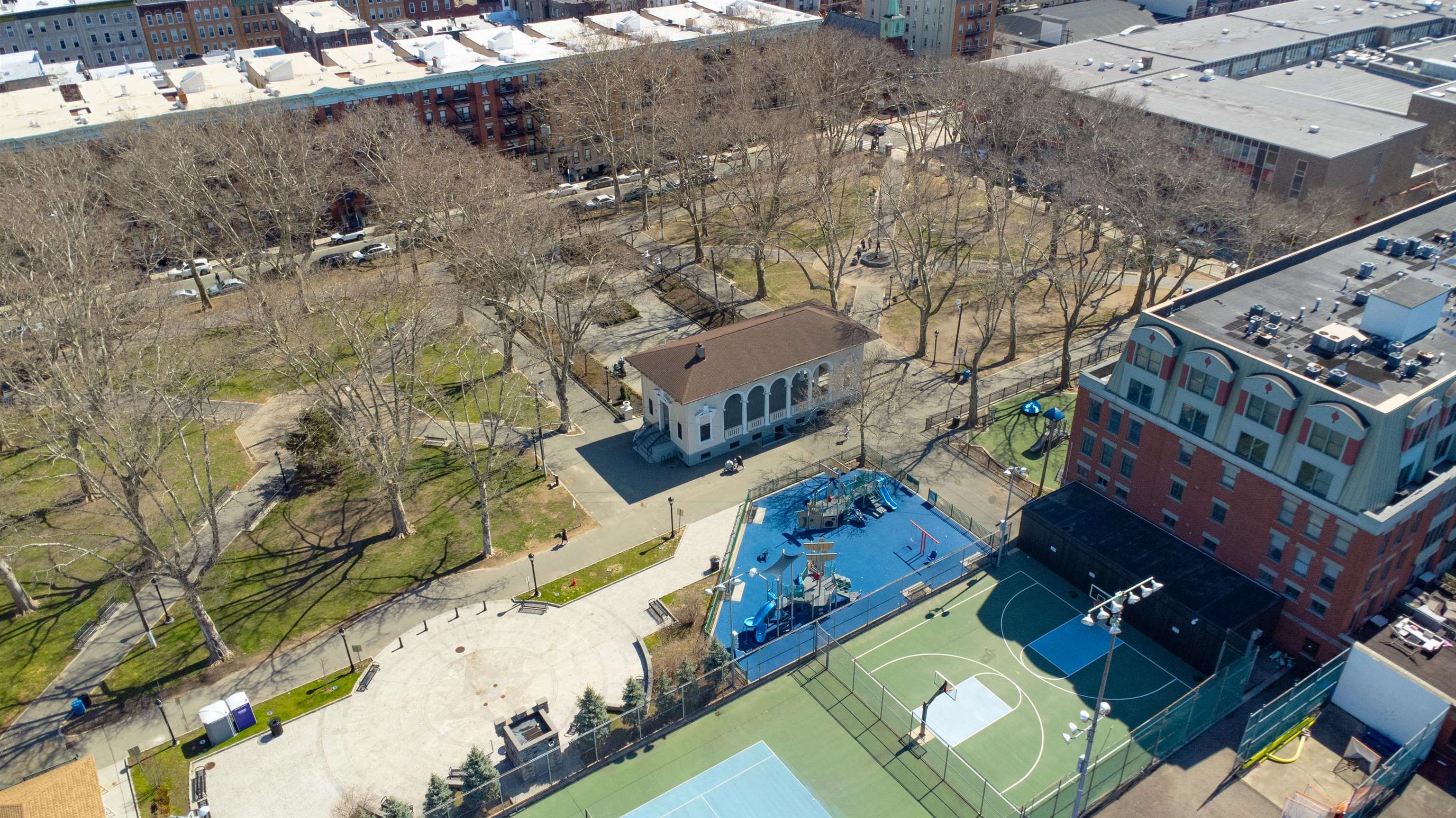 456 9th Street, Unit 9 Hoboken, NJ 07030 - Photo 3 of 29 a aerial view of houses with yard
