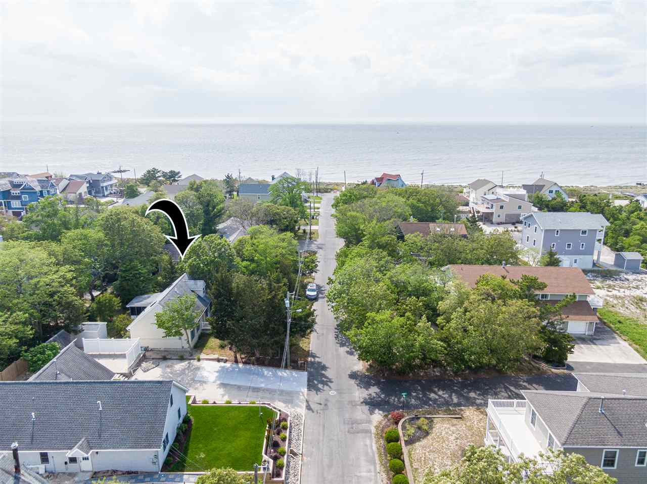 12 Pinewood Road Cape May, NJ 08204 - Photo 19 of 22 an aerial view of a house with garden space and ocean view