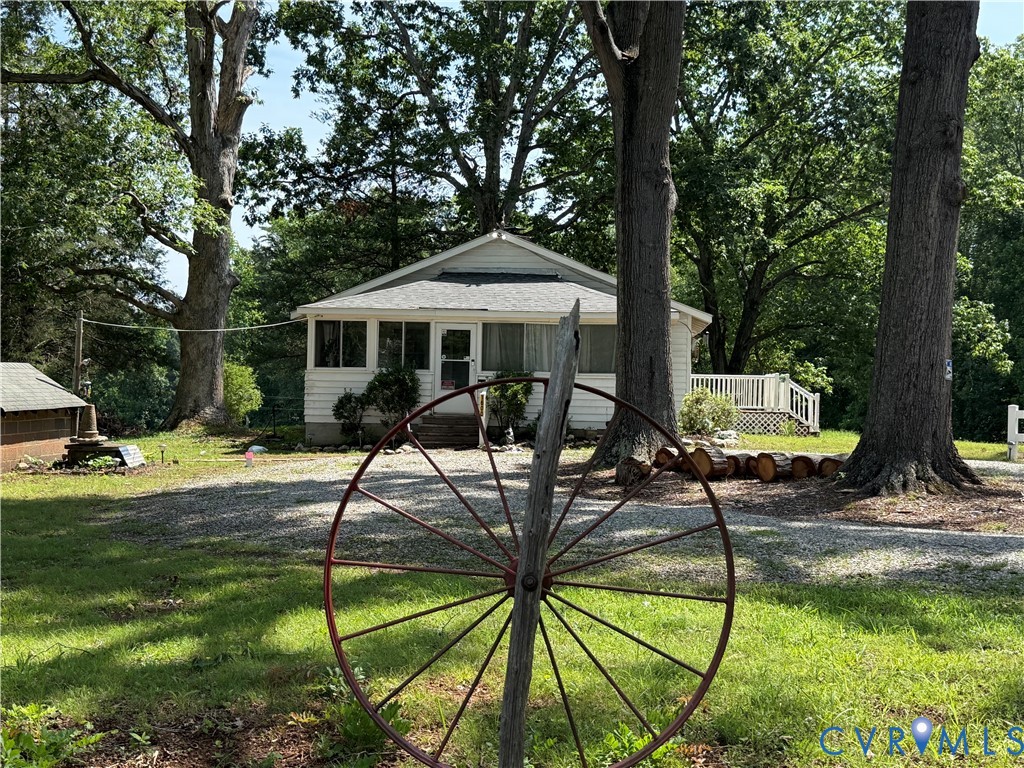 1600 Reams Road Powhatan, VA 23139 - Photo 3 of 10 White siding residence with a covered porch and an
