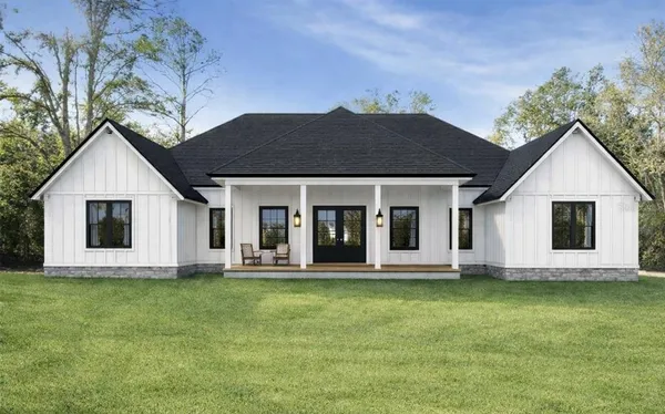 a front view of house with yard