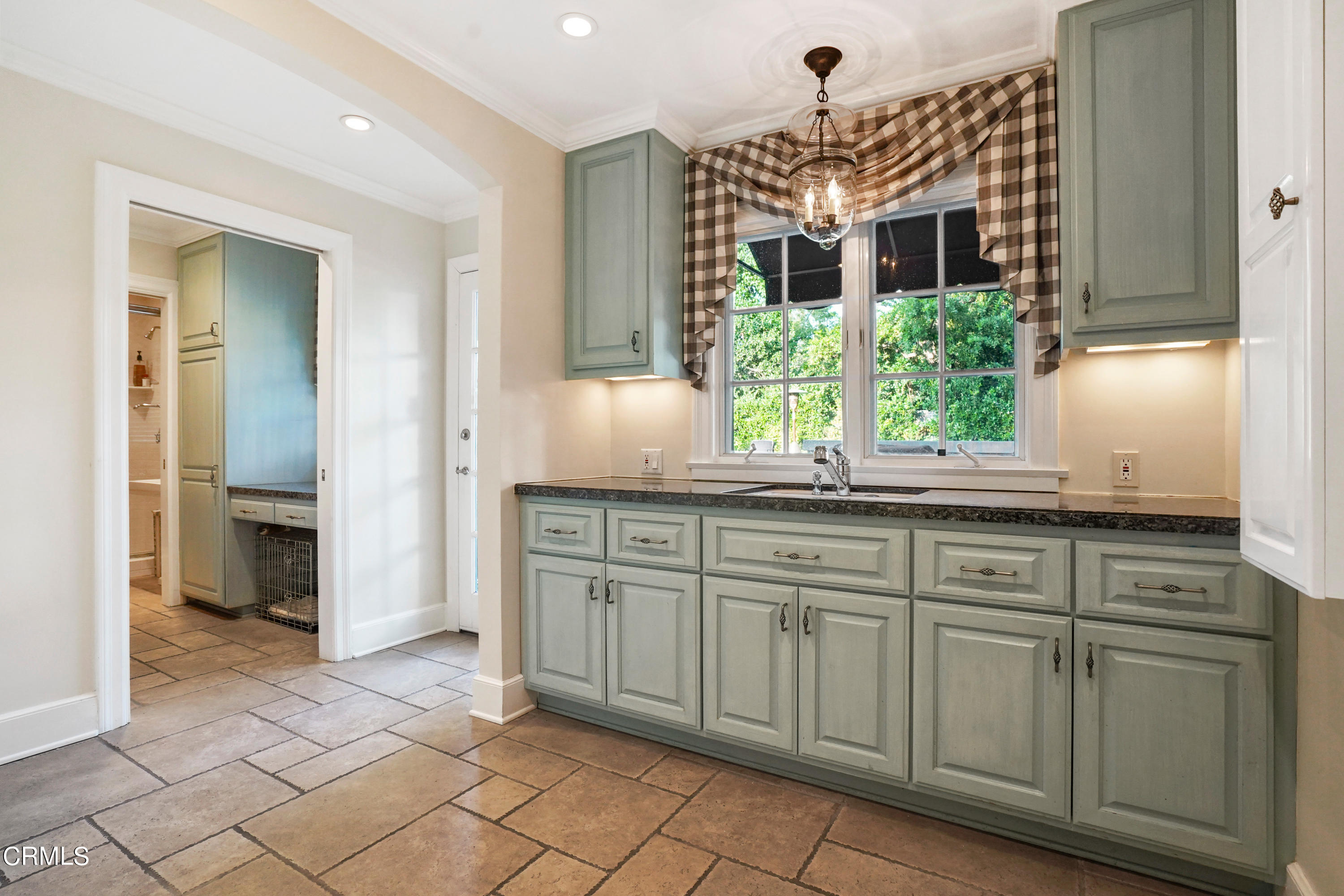 512 Arroyo Square South Pasadena, CA 91030 - Photo 24 of 55 a kitchen with granite countertop a sink and white cabinets