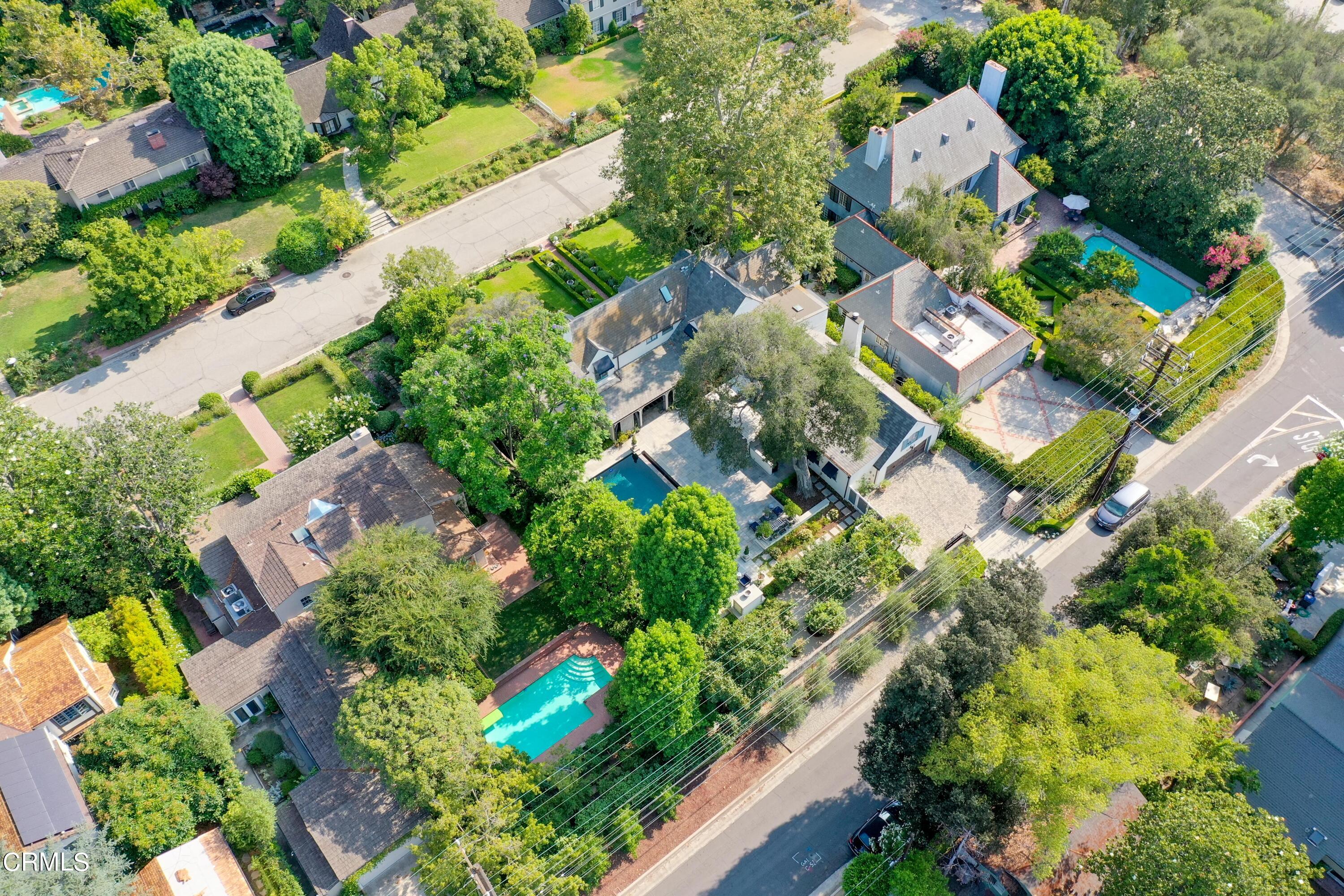 512 Arroyo Square South Pasadena, CA 91030 - Photo 40 of 55 an aerial view of residential house with outdoor space