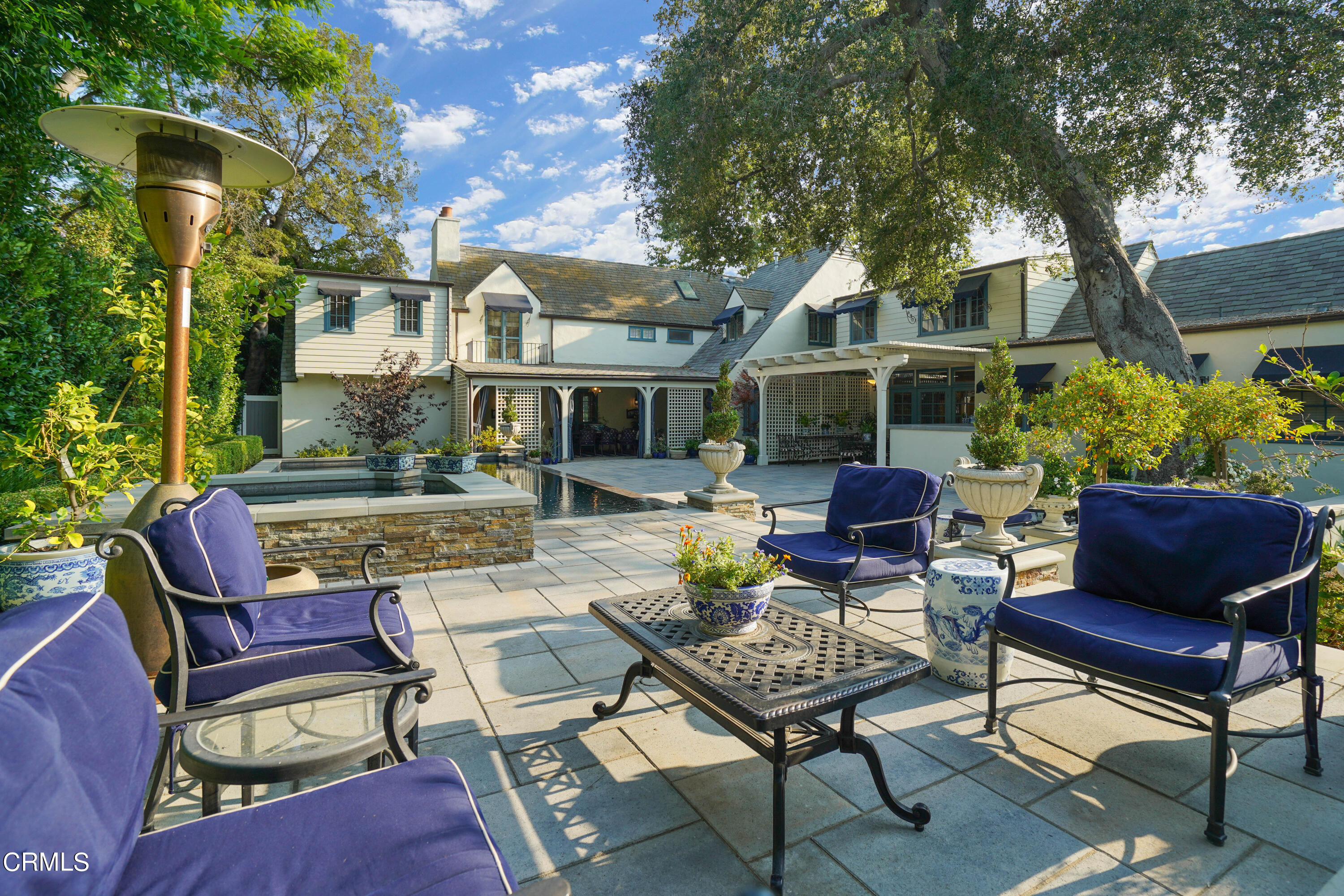 512 Arroyo Square South Pasadena, CA 91030 - Photo 43 of 55 a view of a patio with couches table and chairs and potted plants