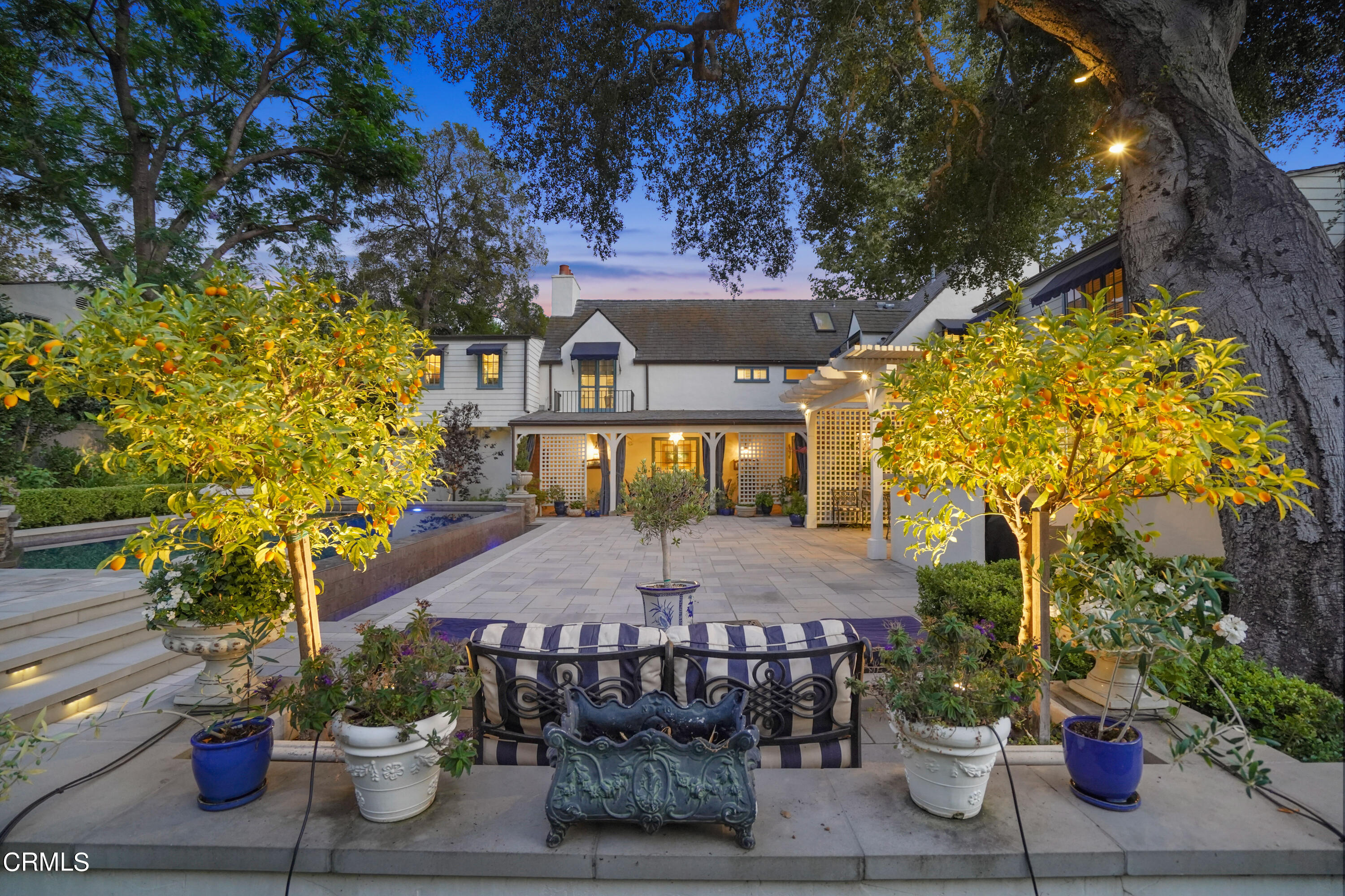 512 Arroyo Square South Pasadena, CA 91030 - Photo 48 of 55 a view of a patio with table and chairs and potted plants