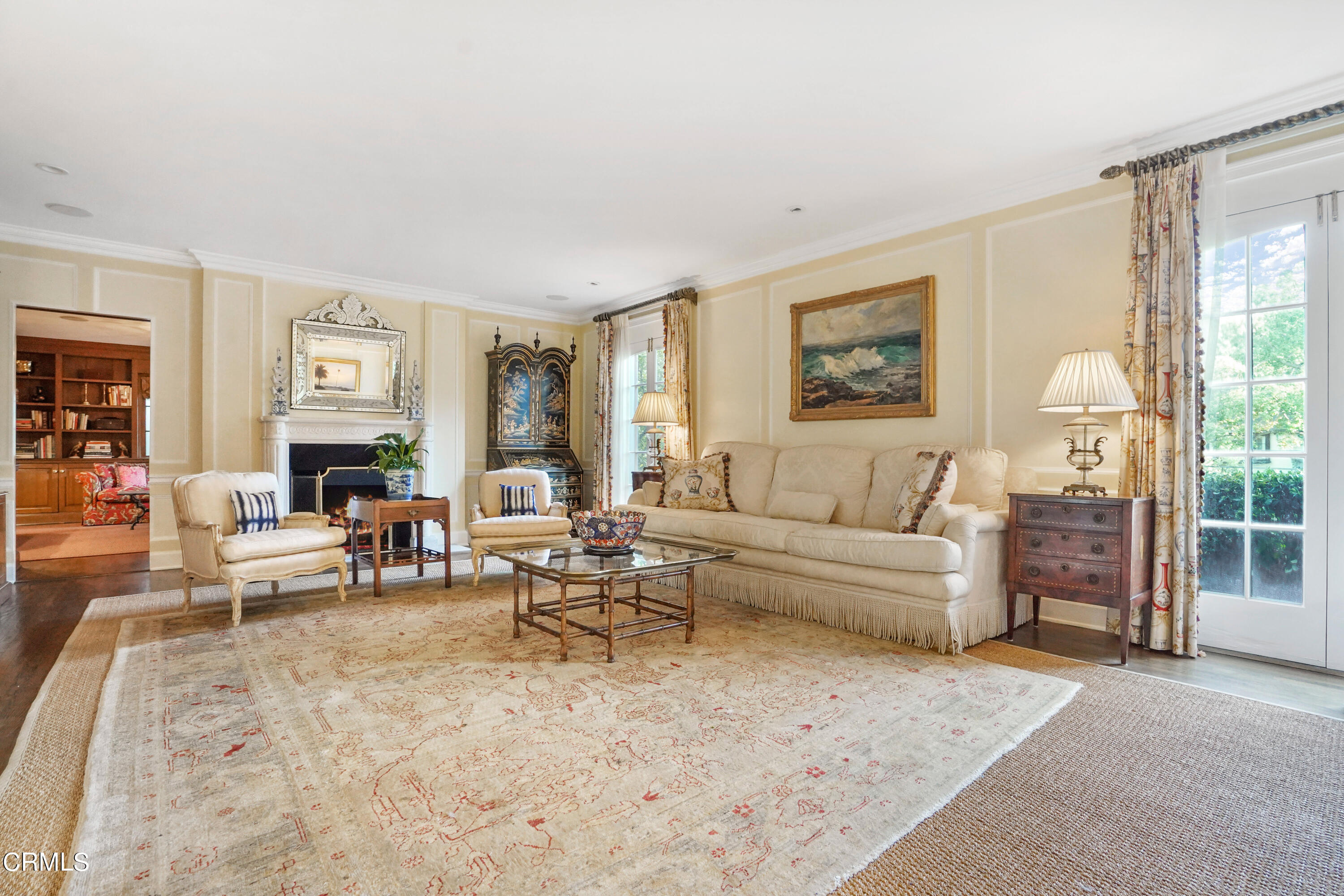 512 Arroyo Square South Pasadena, CA 91030 - Photo 6 of 55 a living room with furniture and a fireplace