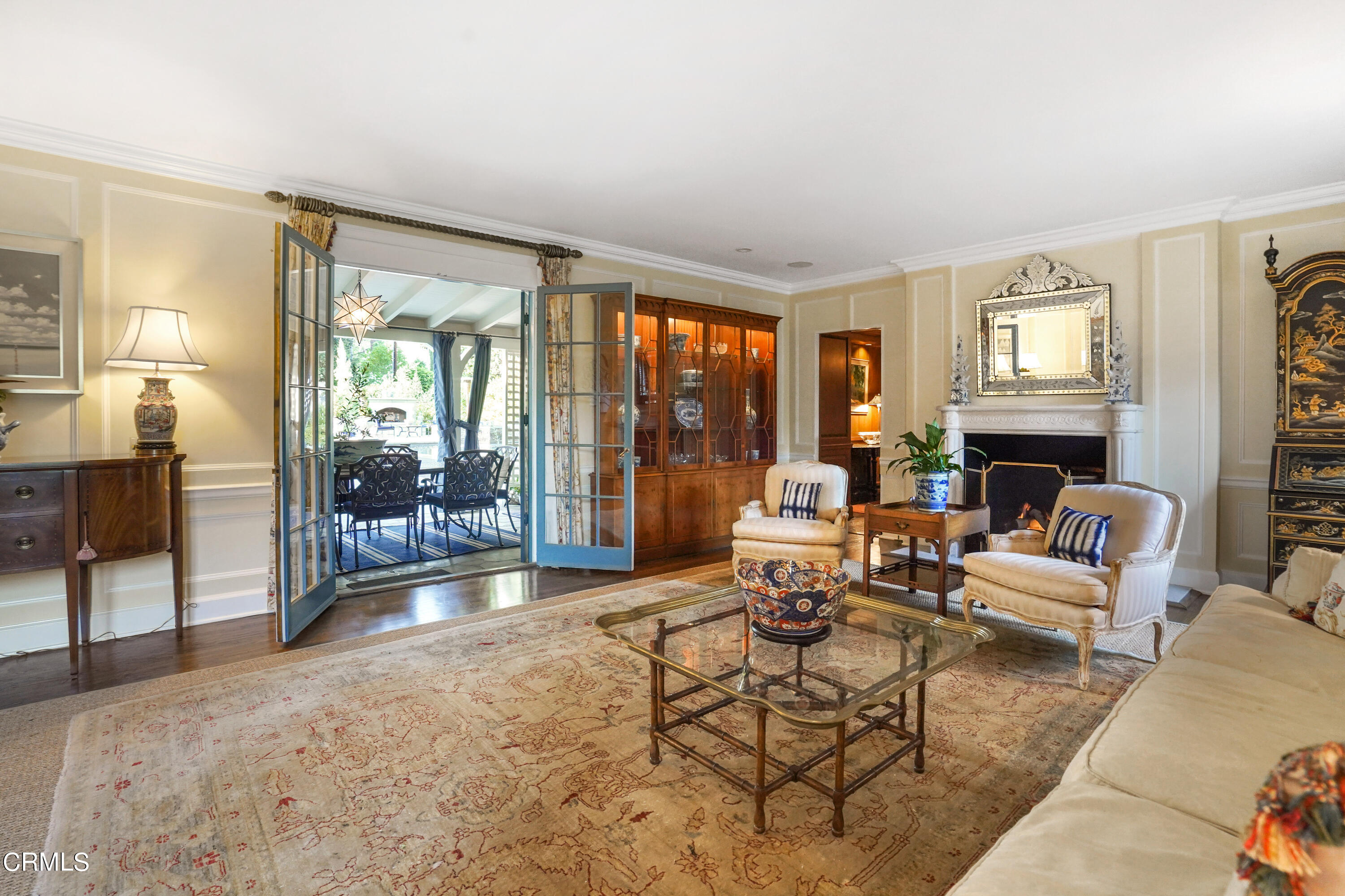 512 Arroyo Square South Pasadena, CA 91030 - Photo 8 of 55 a living room with furniture large window and a fireplace