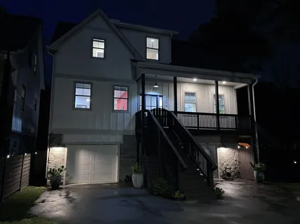 a view of a wooden fence