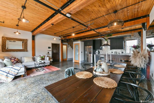 a outdoor space with furniture and a rug