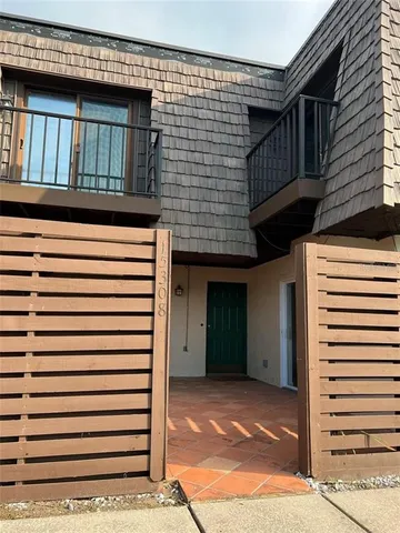 a view of front door of house