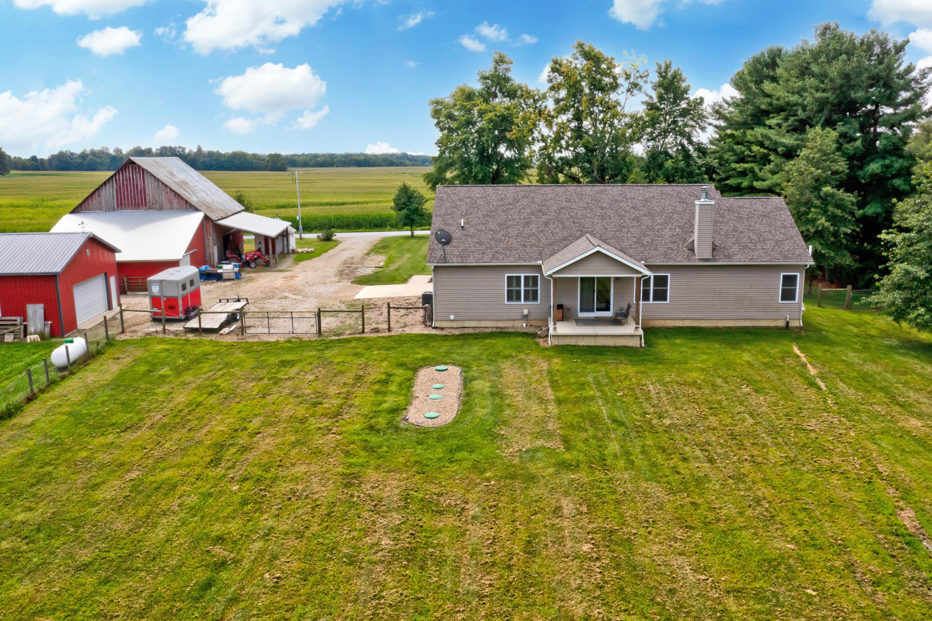 16347 Murphy Road Sunbury, OH 43074 - Photo 61 of 74 58. Rear View of Home & Fenced Yard