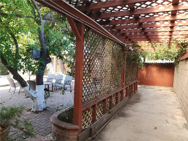 a view of outdoor space with wooden deck