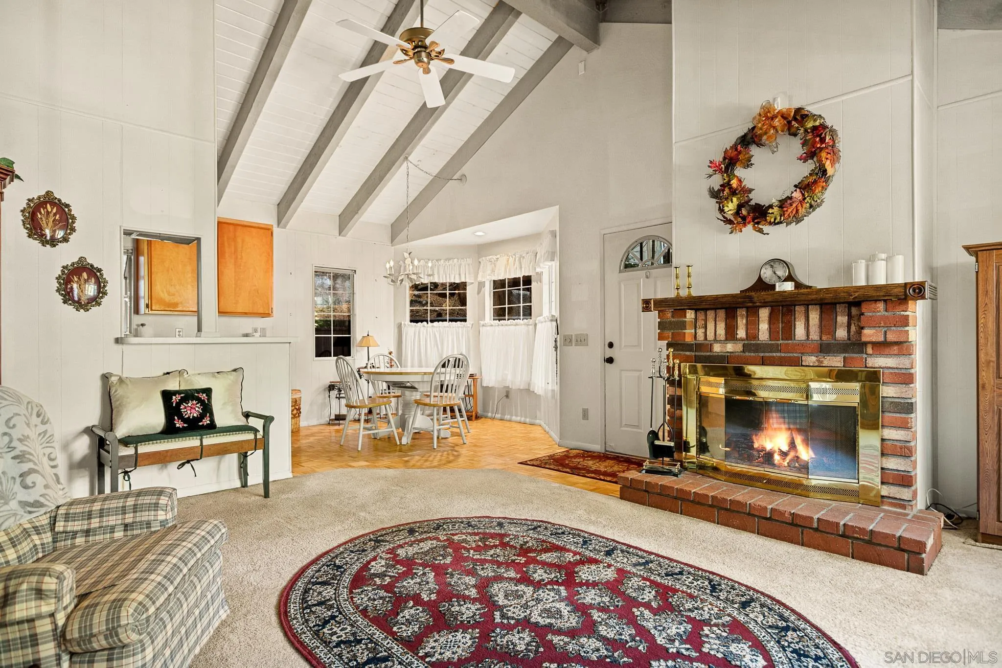 26582 Lake Forest Drive Twin Peaks, CA 92391 - Photo 9 of 25 a living room with fireplace furniture and a fireplace