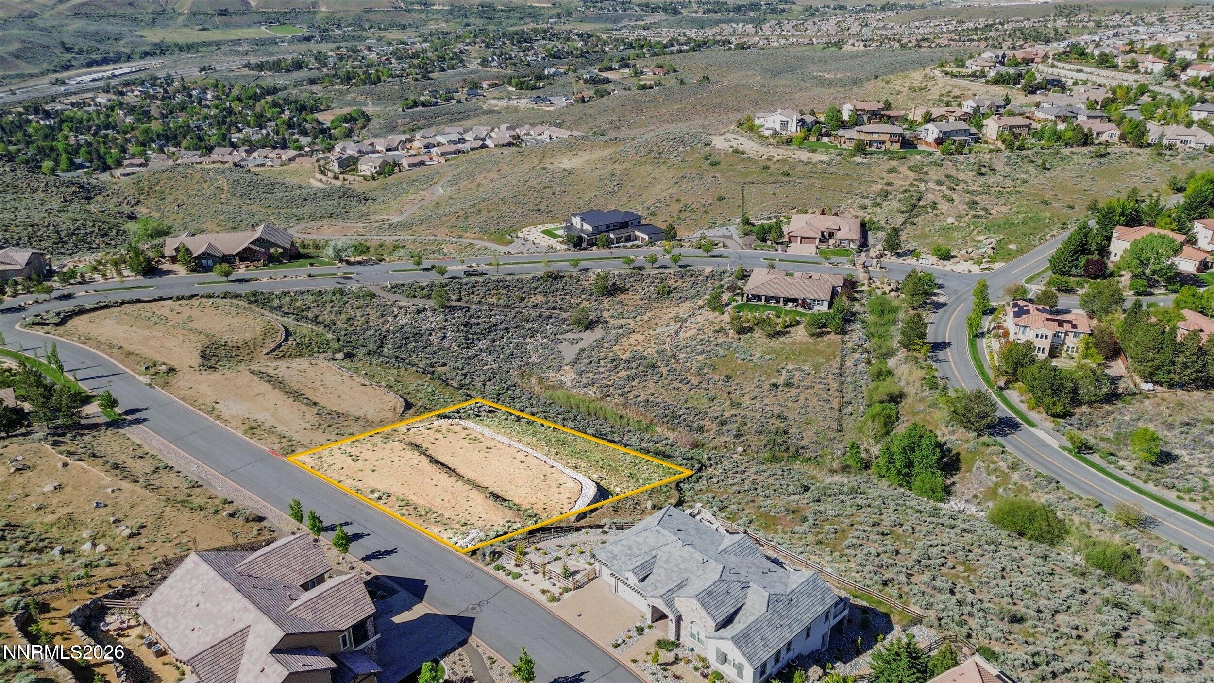 1705 Boulder Ridge Court Reno, NV 89523 - Photo 9 of 10 an aerial view of a house with a yard