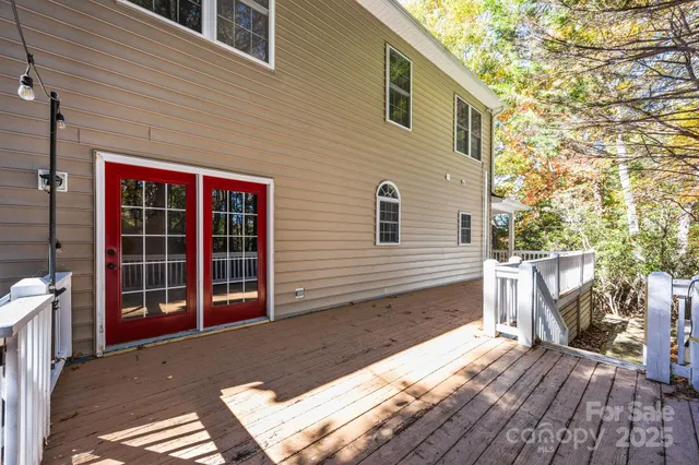 a view of city from a balcony