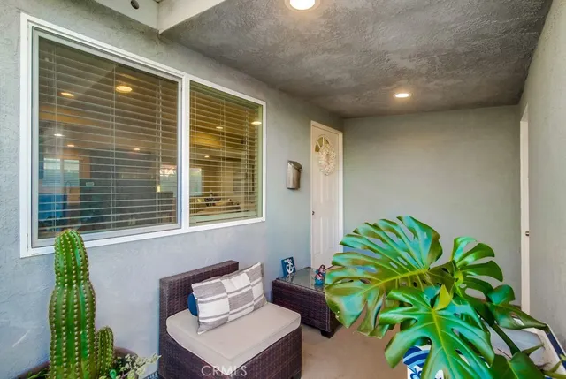 a view of a potted plants in front of a house