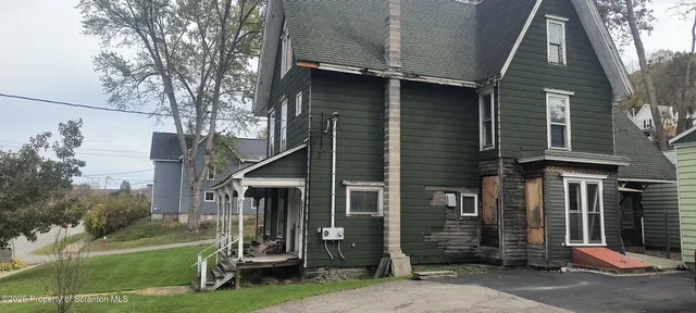 a front view of a house