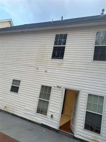 a view of a house with a door