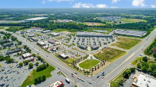 an aerial view of a city