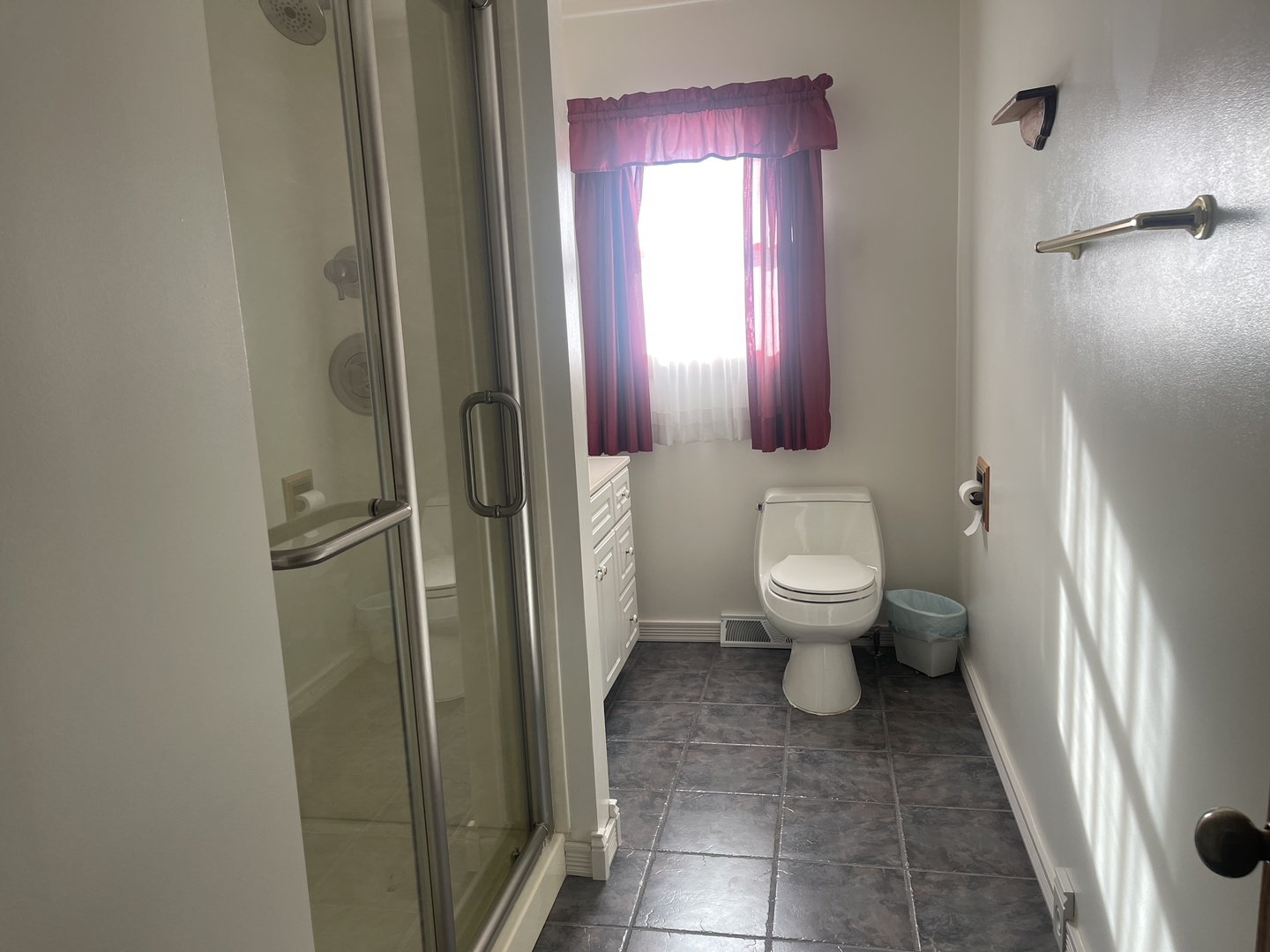 1308 Sunset Drive Peru, IL 61354 - Photo 10 of 19 a bathroom with a toilet and a shower