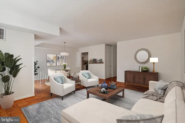 a view of an empty room