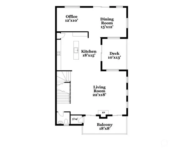 a picture of a bench in a white building