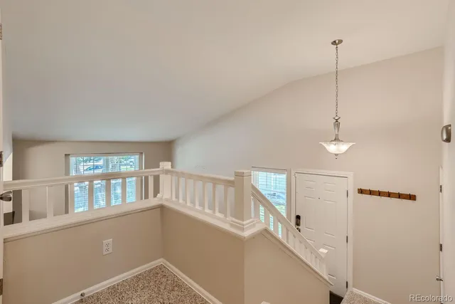 a view of an entryway with window