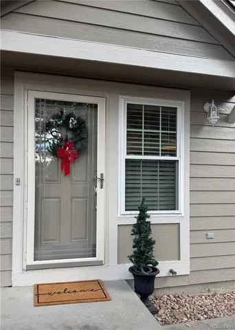 a small garden in the corners of a house