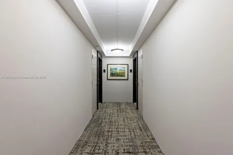 a view of hallway with window