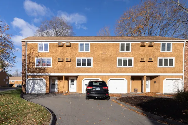 a car parked in front of a building