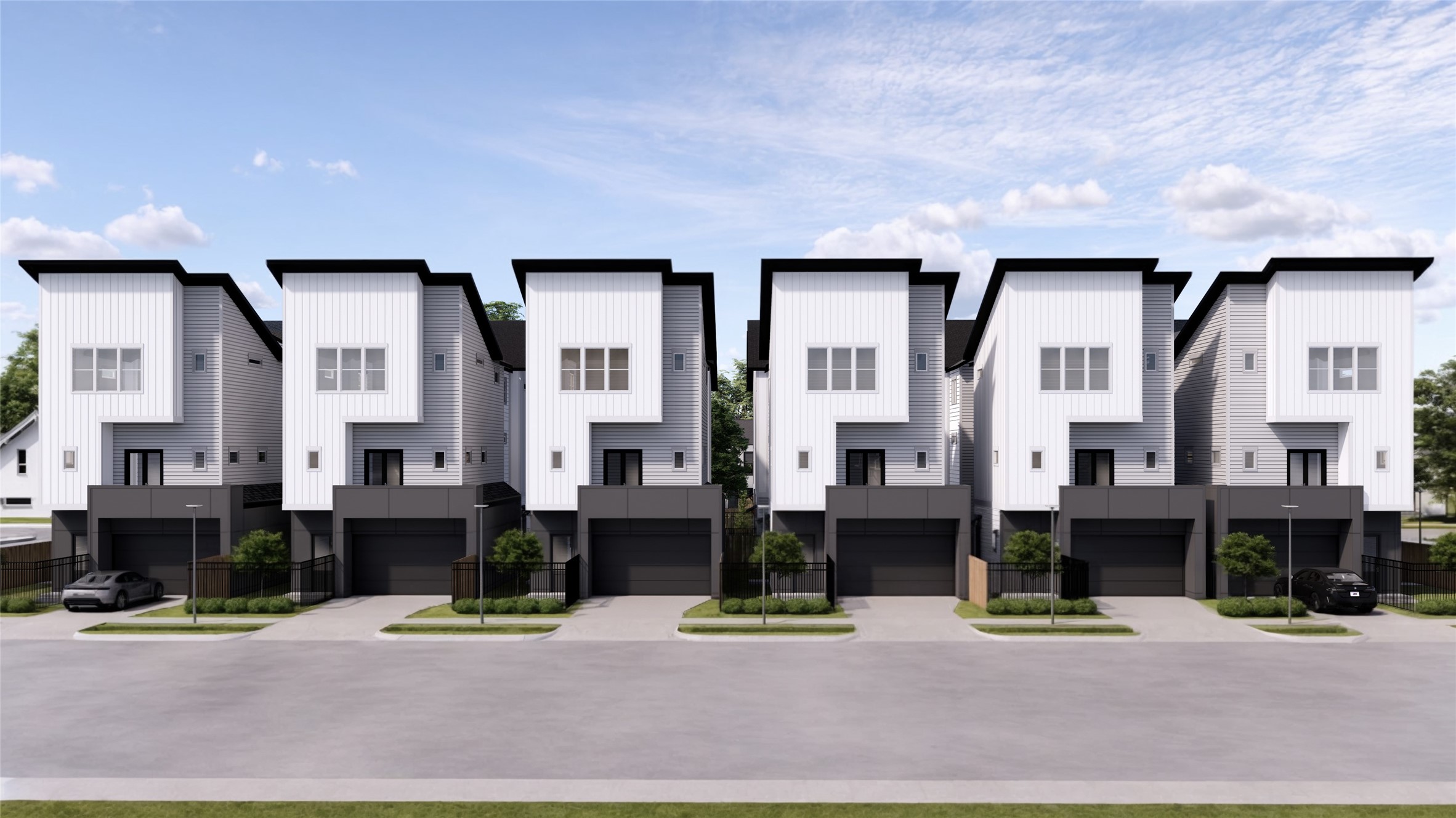 a view of a building with a street